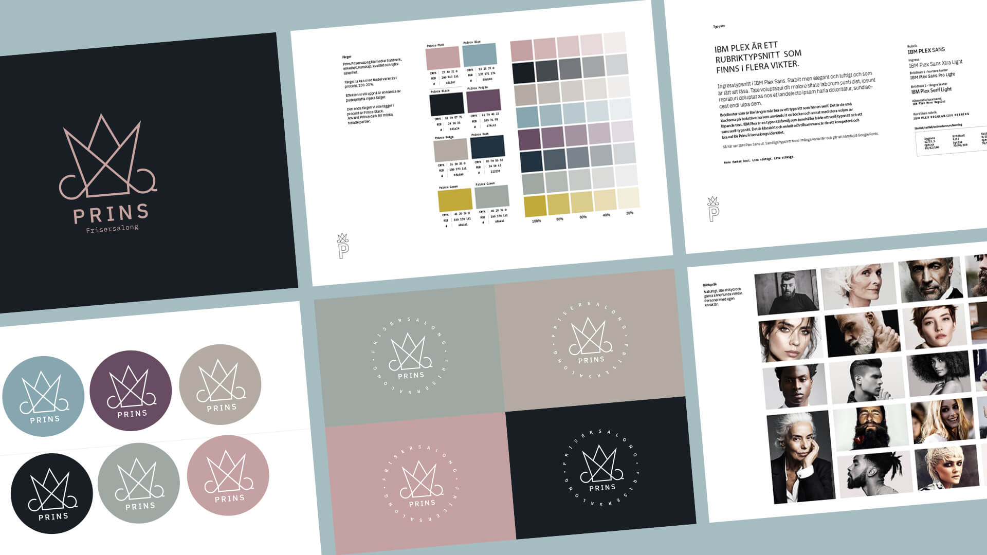 Prins Frisersalong: grafisk profil